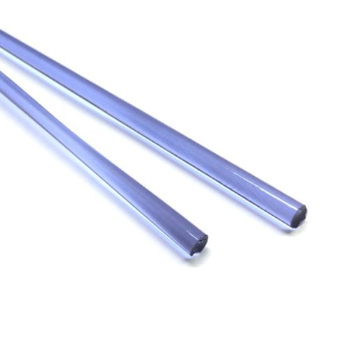 【CX173】ガラスロッド（クリア薄青紫アルカリシリケートガラス）100g 