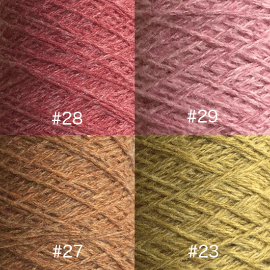 鮮やかなウール100%の織糸・編み糸】 ランダム 5本セット福袋 - 国産 