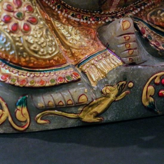 翡翠製 五面 ガネーシャ神像 | 高級インド雑貨カオス 通販