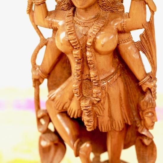 サンダルウッド製カーリー神像|高級インド雑貨カオス