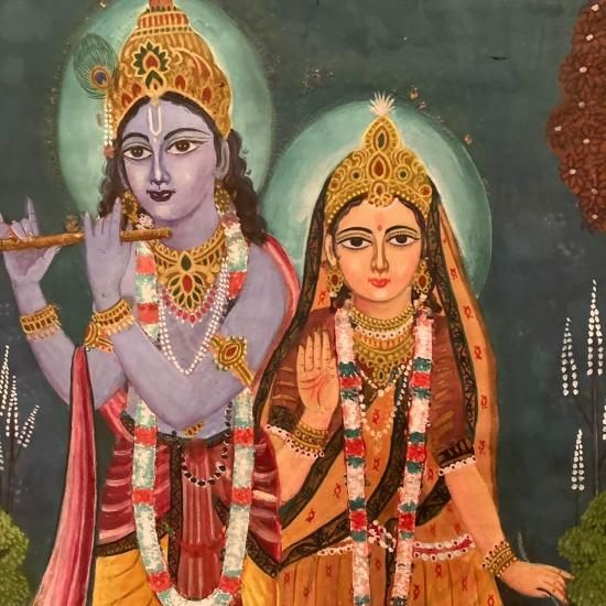 神様絵画】 クリシュナ＆ラーダ| 高級インド雑貨カオス 通販