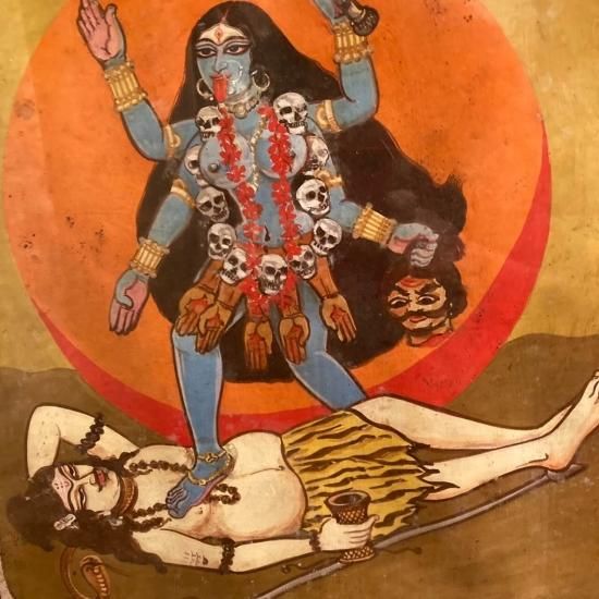 神様絵画】カーリー&シヴァ| 高級インド雑貨カオス 通販