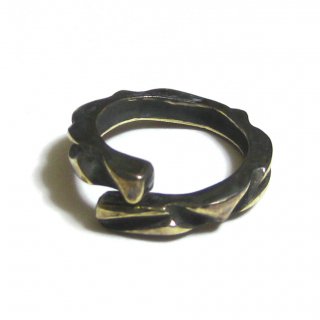 Men's H-model ring brass