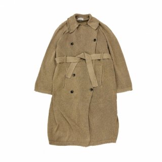 Knitted Washi Trench Coat 