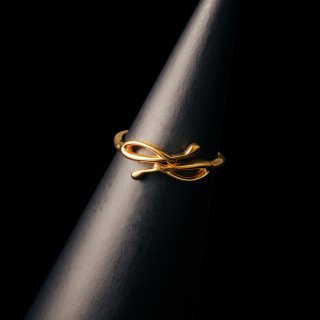 「CINTA」Ring SV925 Gold Coating