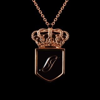 GLORIANecklace SV925Pinkgold  Black