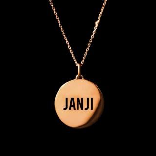 MARCANecklace SV925Pinkgold  Black