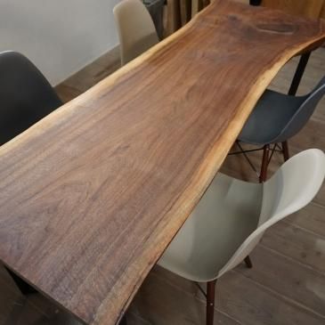 最高の品質 NO11 通販｜大阪｜一枚 ｜一枚板テーブル ウォールナット無垢板 カウンターテーブル・ハイテーブル