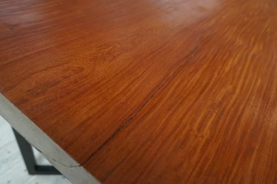 最終値下げ　紅紫檀1枚板座卓 中古品【紅紫檀 座卓 一枚板 ローテーブル】121cm×75cm 厚さ6cm
