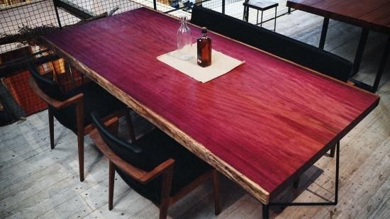 NO3 パープルハート一枚板 | 高級木材 - 一枚板無垢テーブル専門店｜一