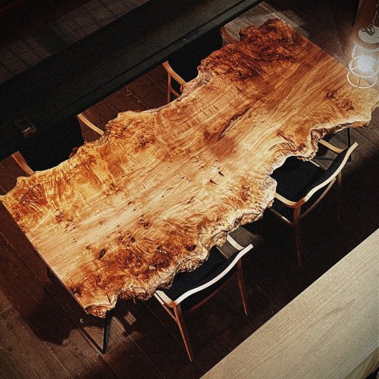 アンティークテーブル 一枚板 無垢 引取の場合大幅値引 - 座卓・ちゃぶ台