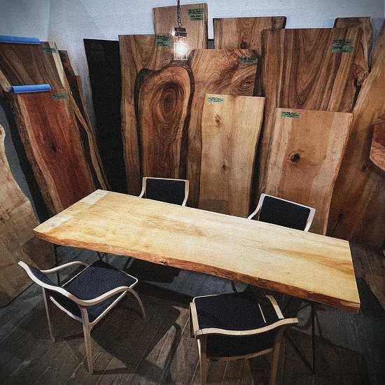 NO19 銀杏（イチョウ）枚板｜一枚板テーブル 通販｜大阪｜一枚板