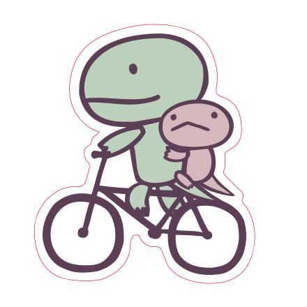 アランジステッカー とかげ自転車 - ARANZINET ONLINESHOP - アランジ