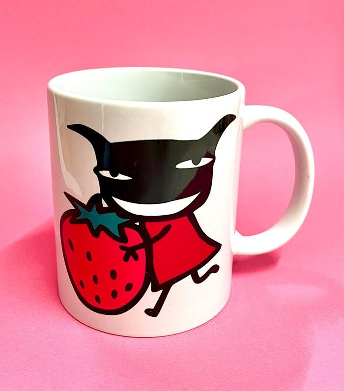 大きな柄のマグカップ うさぎキャー - ARANZINET ONLINESHOP