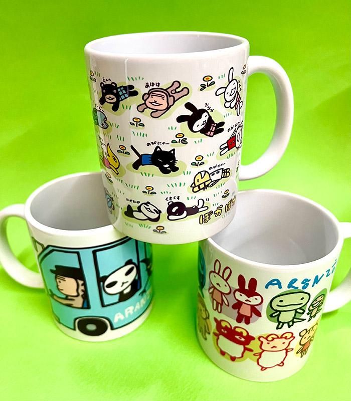 大きな柄のマグカップ アランジバス - ARANZINET ONLINESHOP