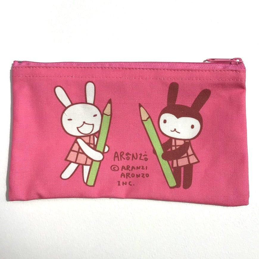 激安挑戦！！ いろいろ帆布ペンケース ONLINESHOP ARANZINET - うさぎ書く 机上用品・文具収納