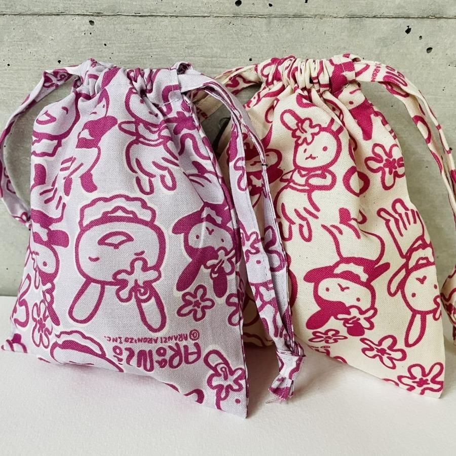 ウサギ巾着袋☆ハンドメイドオーダー うさぎちゃん巾着 | ハンドメイド雑貨店 ゆめばこ