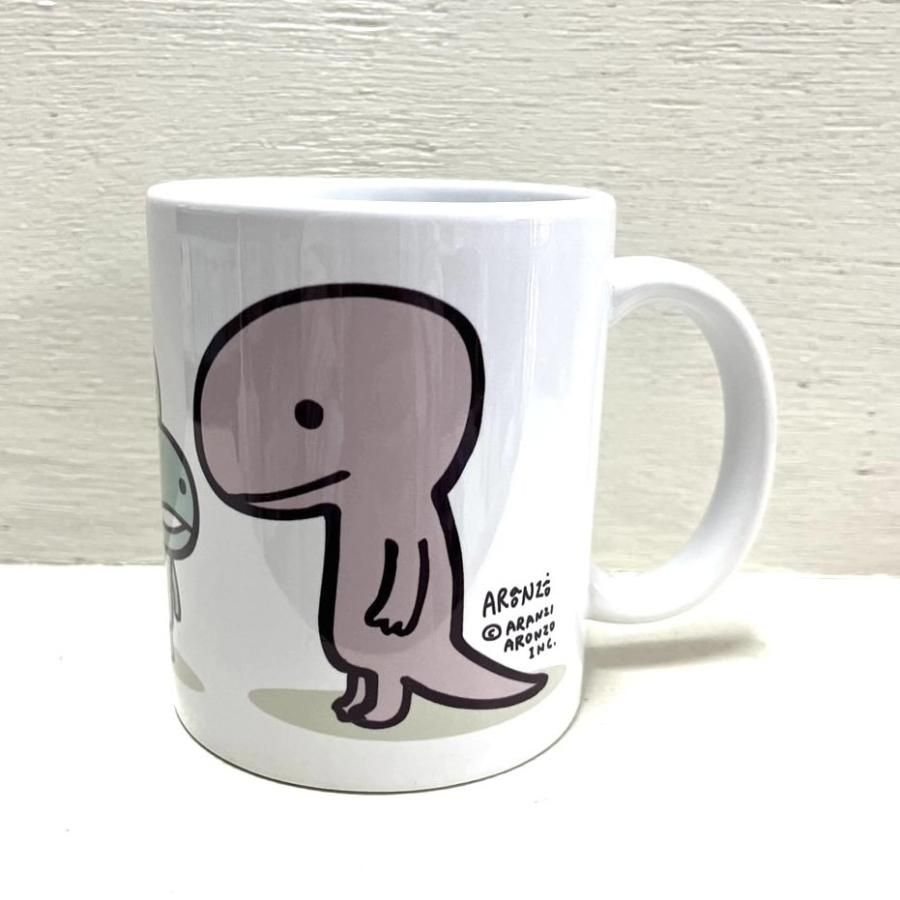 大きな柄のマグカップ トカゲたち - ARANZINET ONLINESHOP