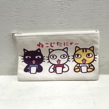 いろいろ帆布ペンケース ねこじたにゃー - ARANZINET ONLINESHOP