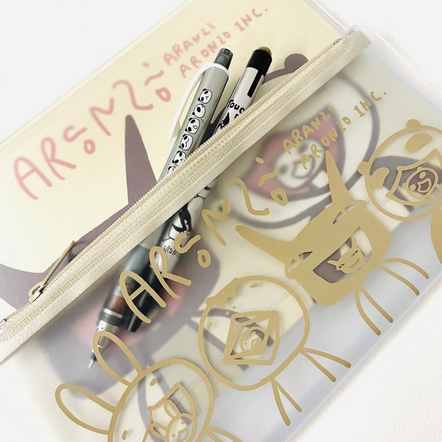 ペンケース付きノートカバー 大きな口 - ARANZINET ONLINESHOP