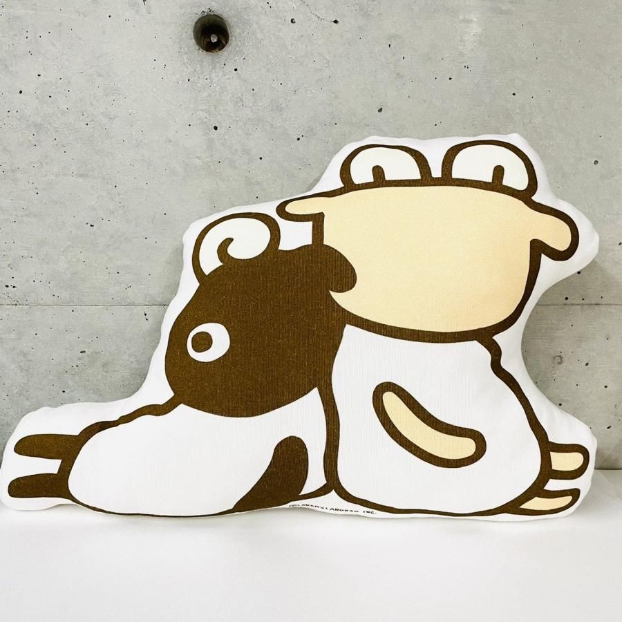 ぬいぐるみクッション しろひつじくろひつじ - ARANZINET