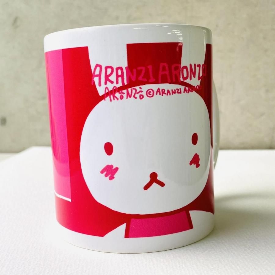大きな柄のマグカップ うさぎ正面 - ARANZINET ONLINESHOP