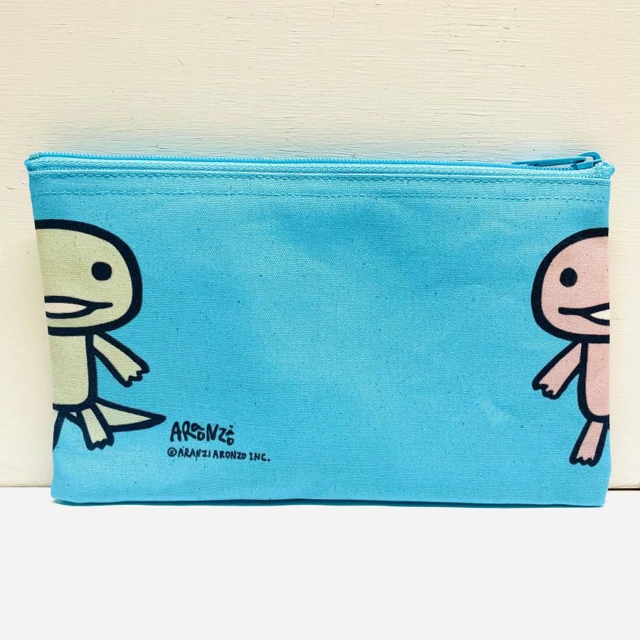 いろいろ帆布ペンケース とかげやもりいもり（裏とかげのみ