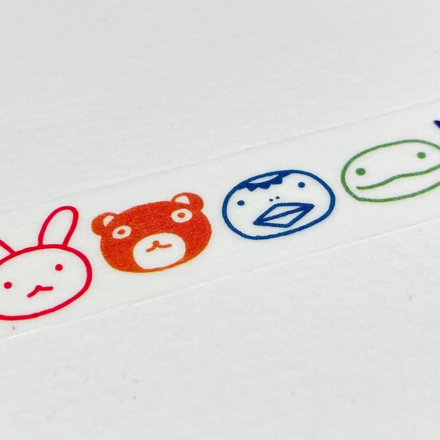 マスキングテープ 顔たち色変え - ARANZINET ONLINESHOP