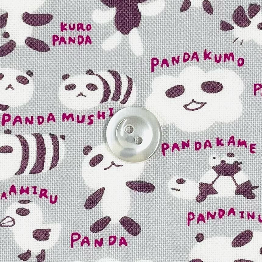 オリジナル生地（108cm巾） PANDA NO SEKAIグレー - ARANZINET