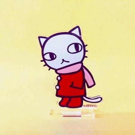 <img class='new_mark_img1' src='https://img.shop-pro.jp/img/new/icons1.gif' style='border:none;display:inline;margin:0px;padding:0px;width:auto;' />しろねこマフラー(アクリルスタンド)