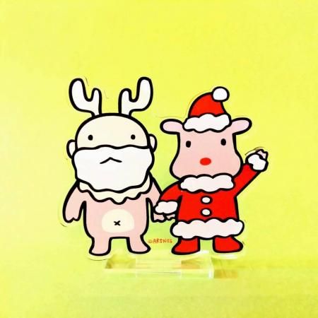 <img class='new_mark_img1' src='https://img.shop-pro.jp/img/new/icons1.gif' style='border:none;display:inline;margin:0px;padding:0px;width:auto;' />サンタとルドルフ(アクリルスタンド)