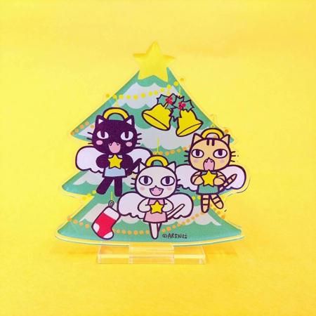 <img class='new_mark_img1' src='https://img.shop-pro.jp/img/new/icons1.gif' style='border:none;display:inline;margin:0px;padding:0px;width:auto;' />クリスマスツリーねこオーナメント(アクリルスタンド)