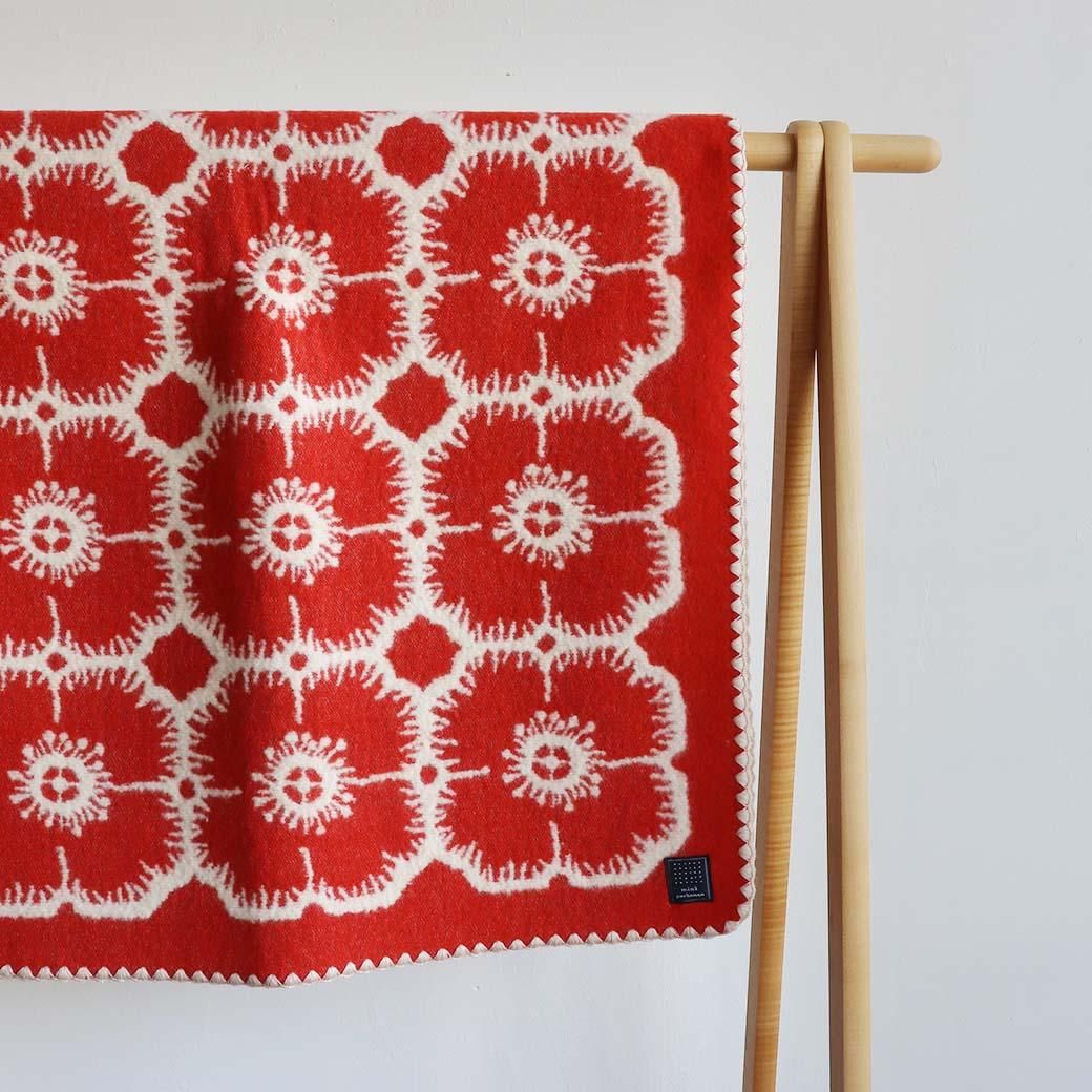 2024-25AW mina perhonen/ウールブランケット/ anemone/105 2024-25AW mina perhonen/ウールブランケット/ anemone/105