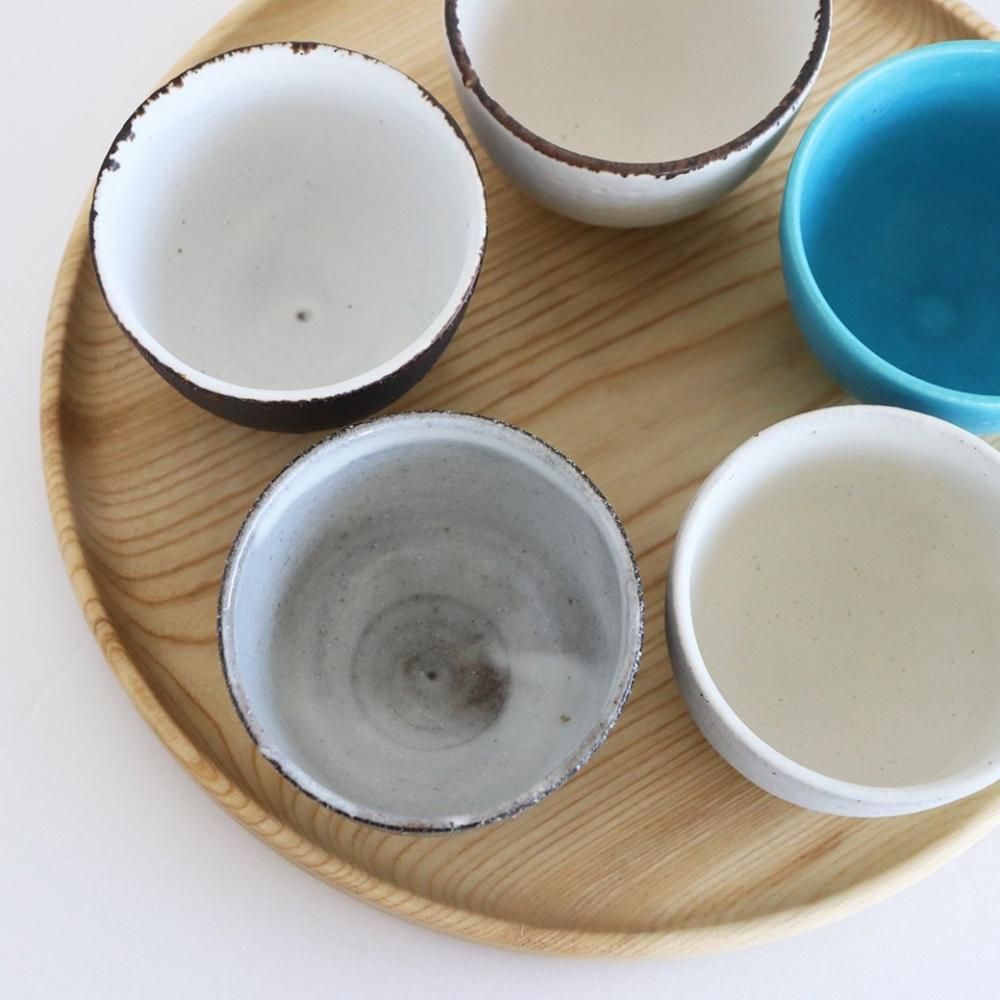 陶芸品　湯のみ　陶芸作家 飯高幸作 湯のみ小 - 石ころ - 丁寧な暮らしの店｜三島家具