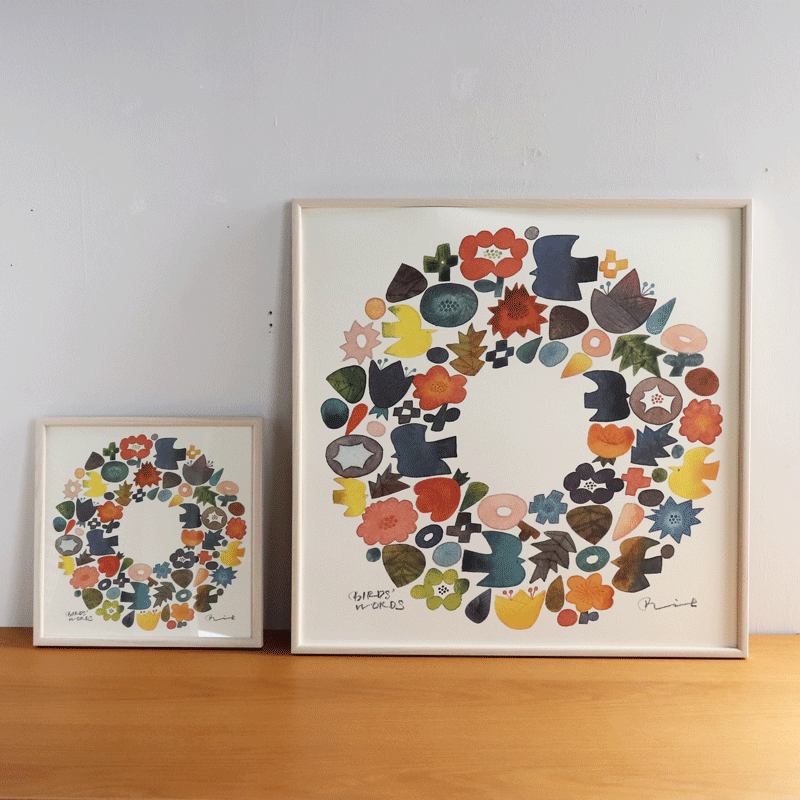 BIRDS' WORDS (バーズワーズ) のポスター 3枚セット バーズワーズ/ポスター60cm/WREATH|三島家具オンラインショップ