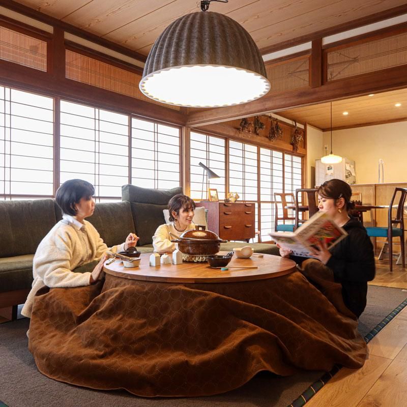 Leaves/リーヴス/丸こたつ/ウォールナット - 丁寧な暮らしの店 Leaves/リーヴス/丸こたつ/ウォールナット - 丁寧な暮らしの店