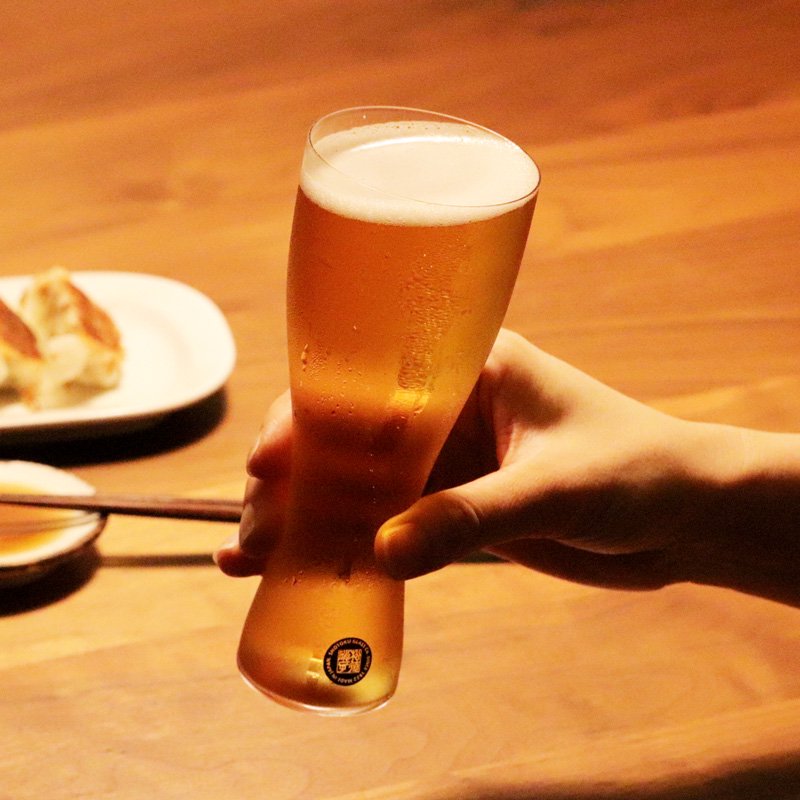松徳硝子/うすはり/鼓 木箱入/ ビールグラス (ピルスナー)2個入 - 丁寧