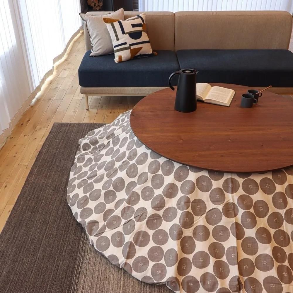 こたつ布団カバー/トモタケ あんぱん/円形230cm-三島家具オンライン