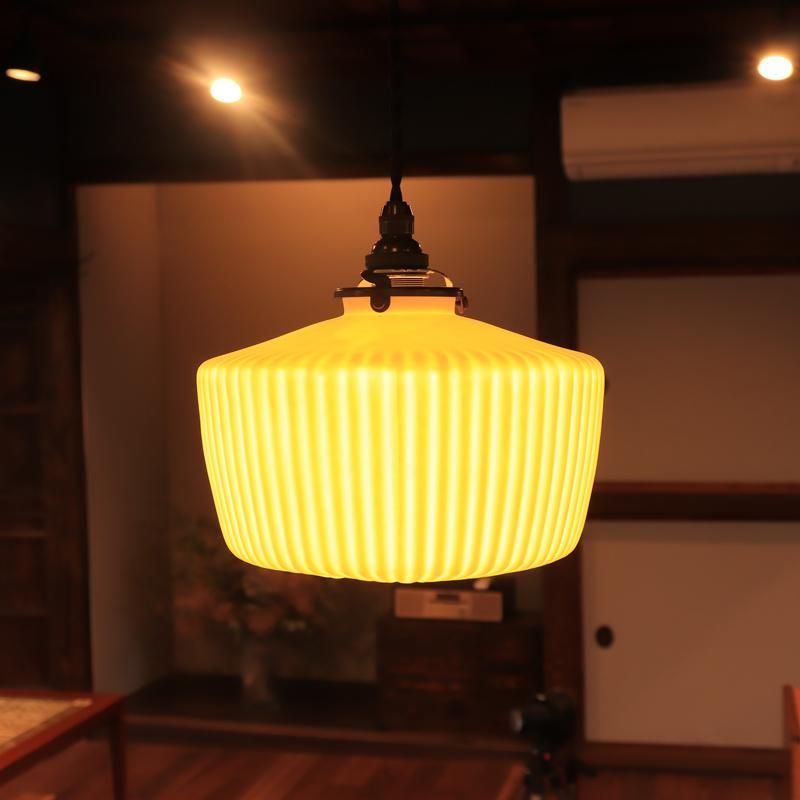 【6/6まで限定特典あり】飛松灯器　ペンダントライトCylinderM/L 飛松灯器/Cylinder L open fin/ペンダントライト/全長50cm-三島