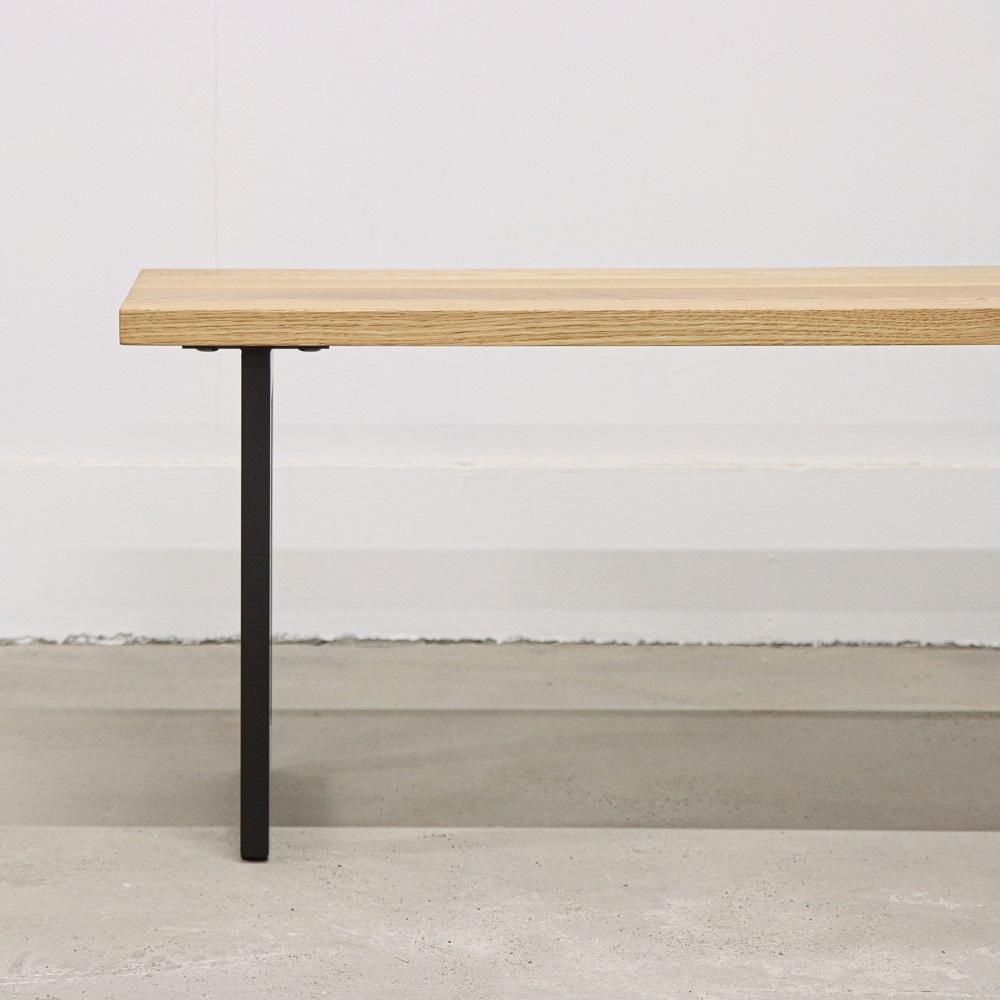ダイニングチェア　ベンチ　鉄脚 三島家具オリジナル SELECTダイニングベンチ 鉄脚 - 丁寧な