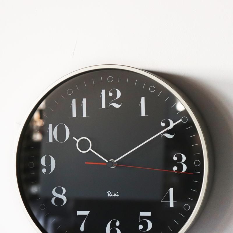 RIKI RING CLOCK / 壁掛け時計 / ブラック・ホワイト - 丁寧な RIKI RING CLOCK / 壁掛け時計 / ブラック・ホワイト - 丁寧な
