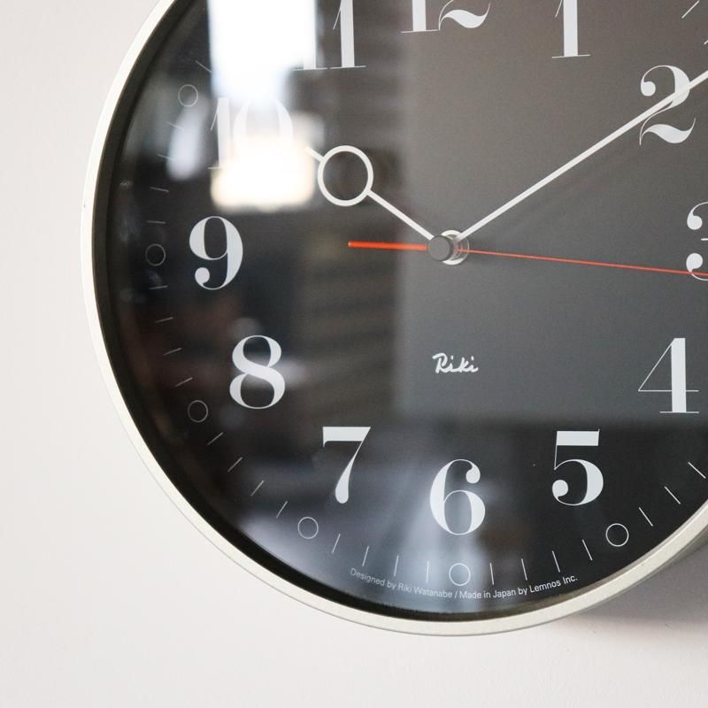 RIKI RING CLOCK / 壁掛け時計 / ブラック・ホワイト - 丁寧な RIKI RING CLOCK / 壁掛け時計 / ブラック・ホワイト - 丁寧な