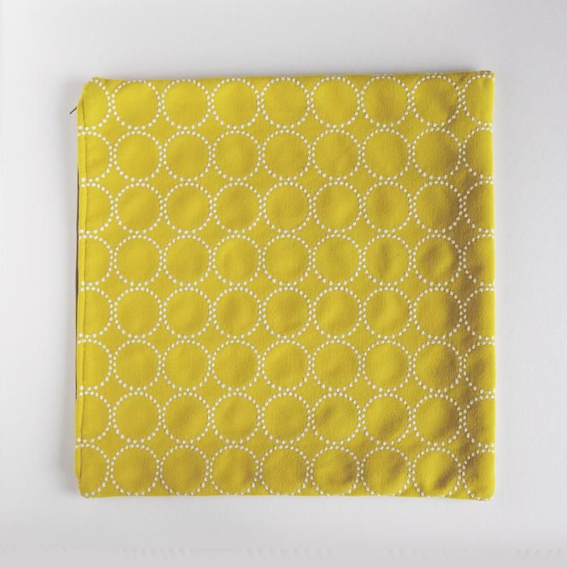 ミナペルホネン/クッションカバー45cm/イエロー - 丁寧な暮らし ミナペルホネン/クッションカバー45cm/イエロー - 丁寧な暮らし