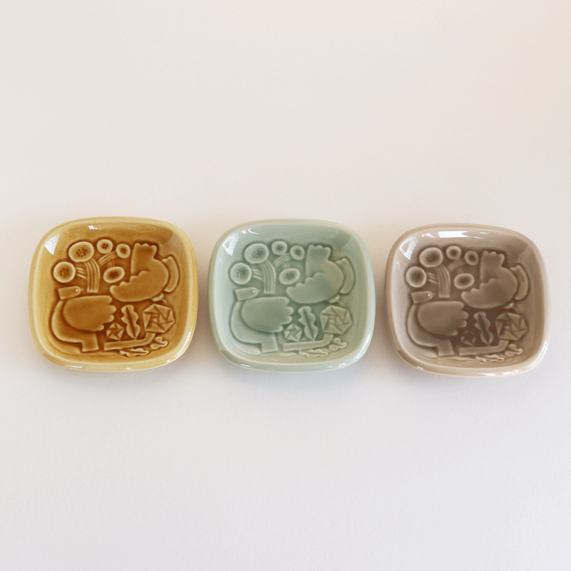 BIRDS'WORDS (С) / SQUARE PLATE 