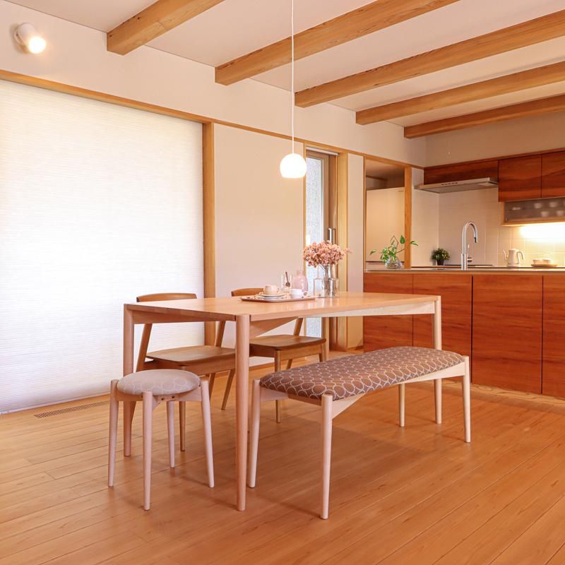 秋田木工/リュッケ/ダイニングテーブル150cm｜三島家具オンラインショップ