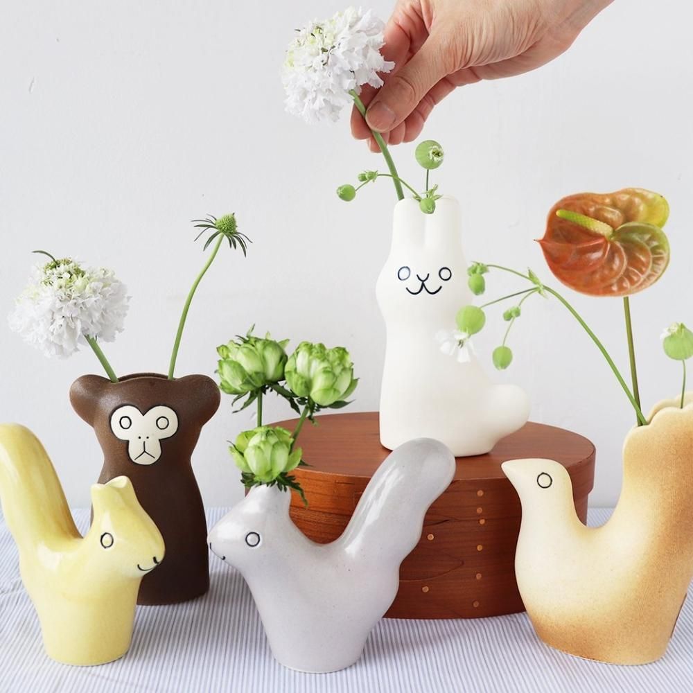 En Liten Van リス　鹿児島 睦 入荷商品のご案内＊ 鹿児島睦の陶器作品、『En Liten Van』シリーズの