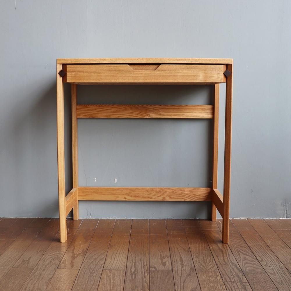久和屋 65 プチデスク プリズム（引出×1）65PETIT DESK タモ無垢