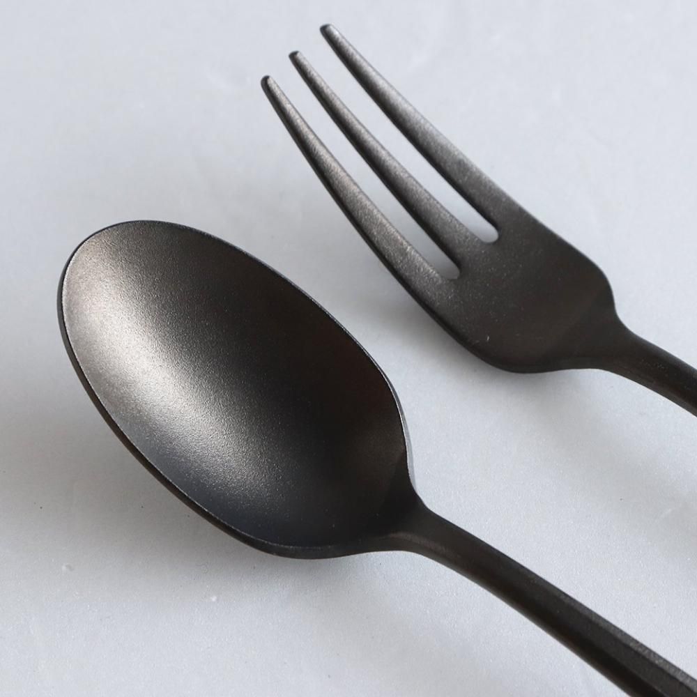 96 / KURO / スプーン 小 / ざらざら - 丁寧な暮らしの店｜三島家具