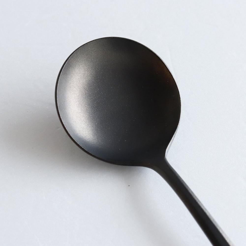 96 / KURO / スープスプーン / ざらざら - 丁寧な暮らしの店｜三島家具