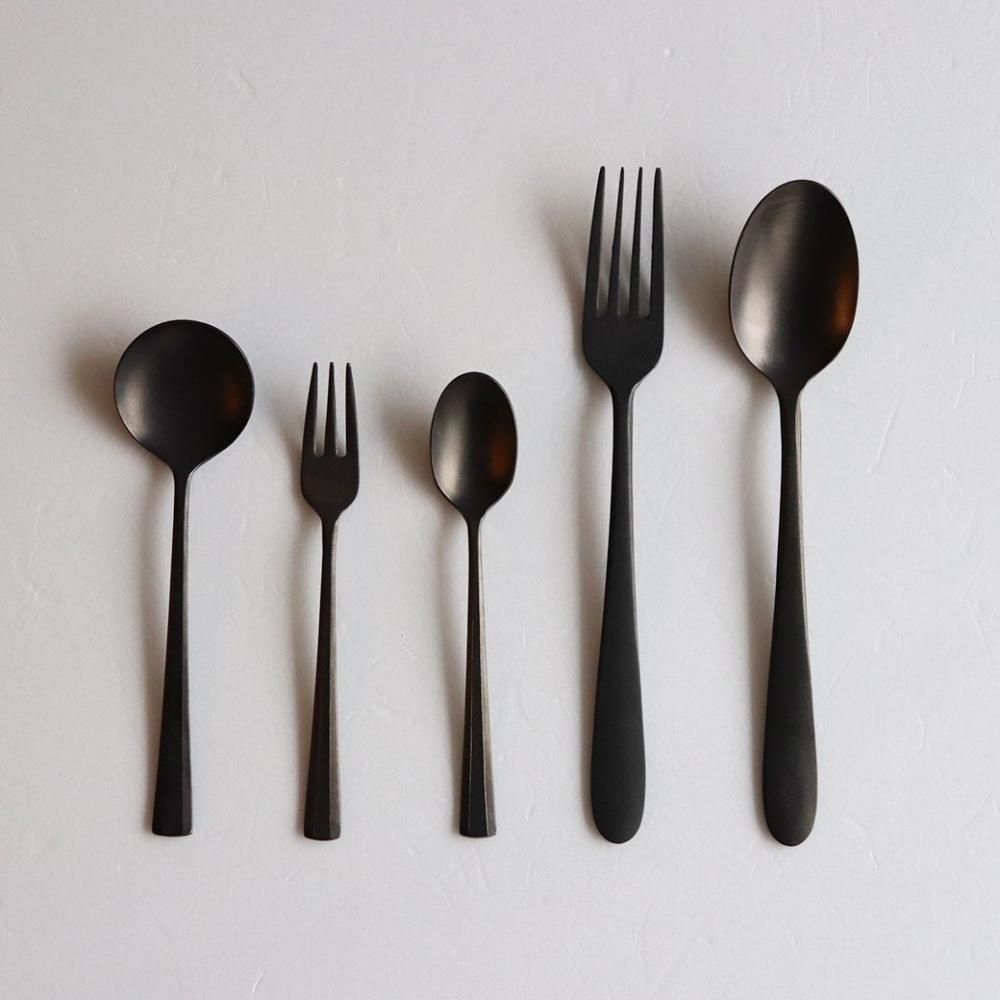 96 / KURO / スープスプーン / ざらざら - 丁寧な暮らしの店｜三島家具